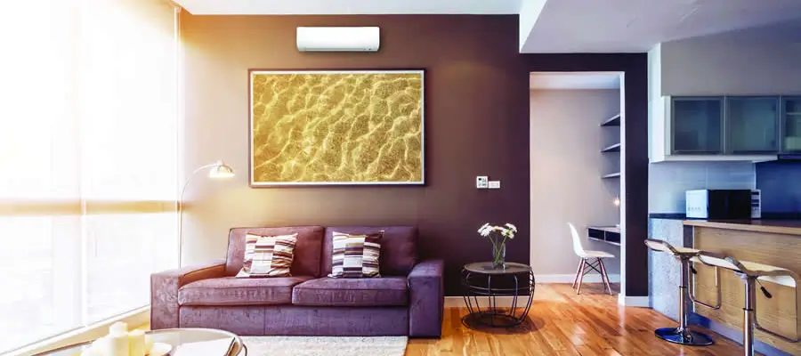 Ductless mini split wall-mounted indoor unit